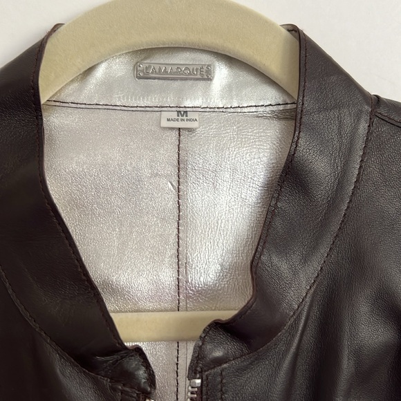 Lamarque Leather Jackett - Picture 2 of 5